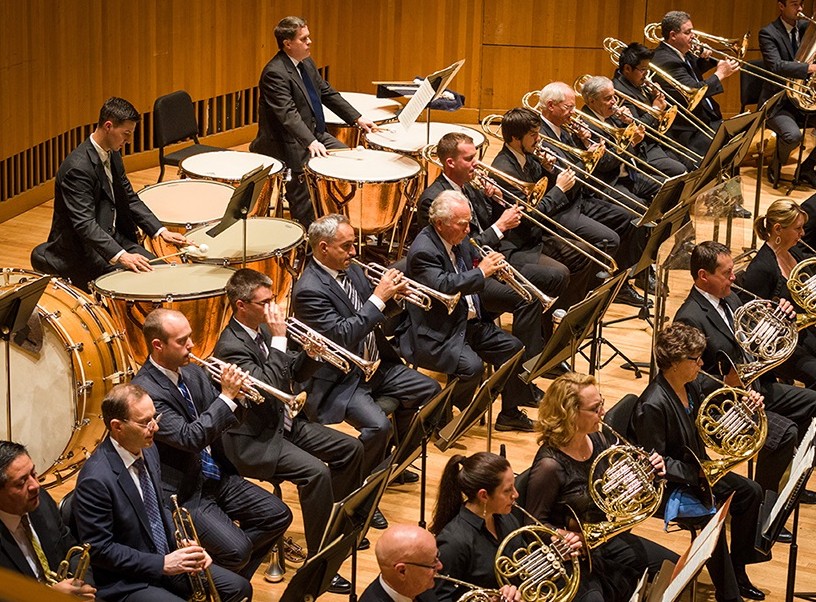 Baltimore Symphony musicians, and amateur musicians, perform at Meyerhoff Hall.