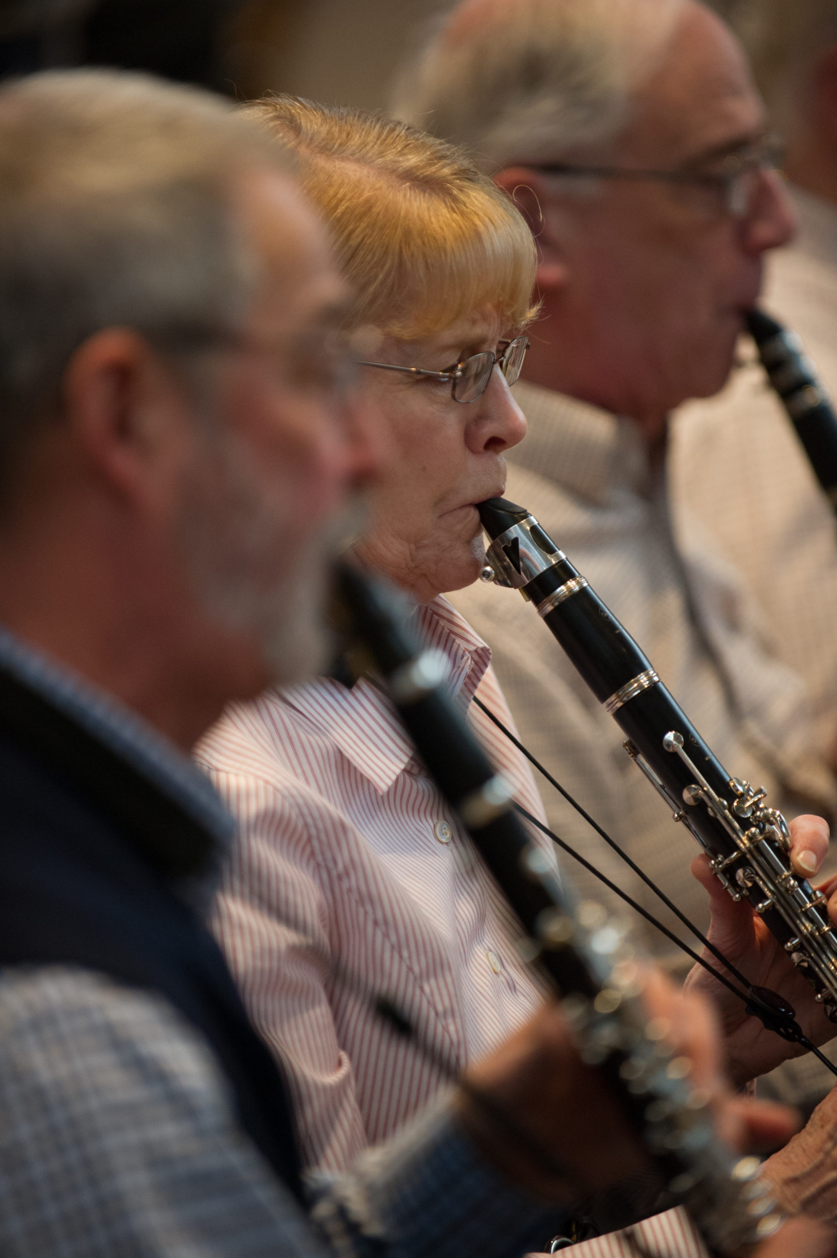 Eastman School of Music's New Horizons senior ensemble rehearsal