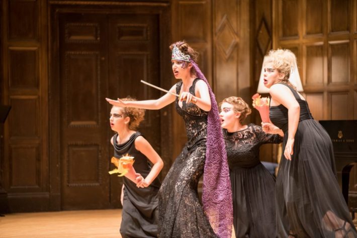 Opera image studetns on stage performing