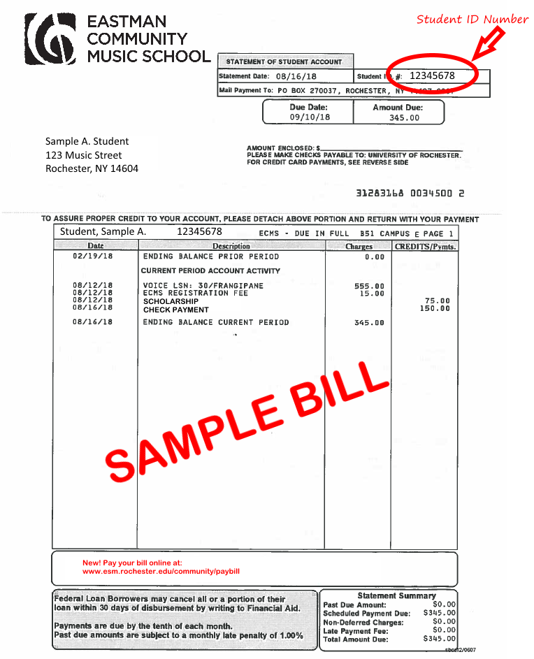 Writing A Bill Template