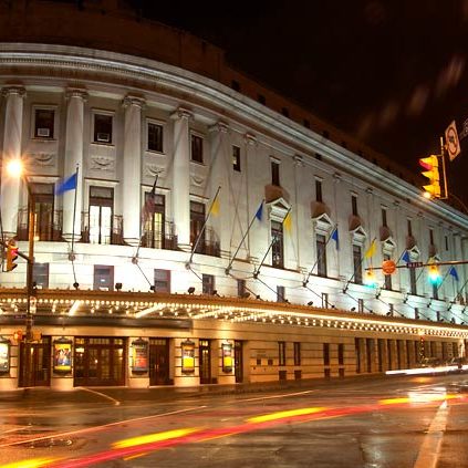 Eastman Theatre Facade at Night