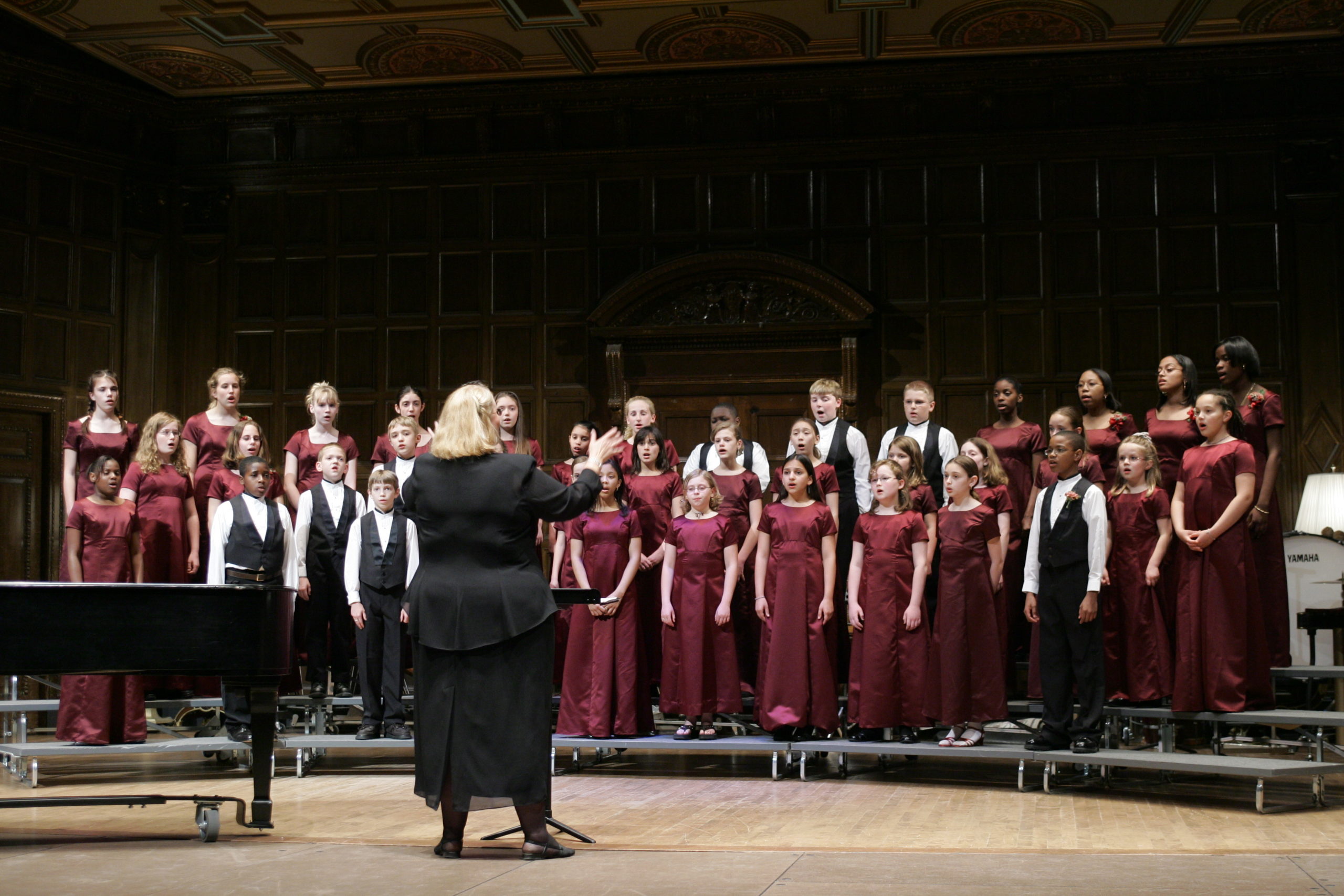 Eastman Children's Chorus onstage