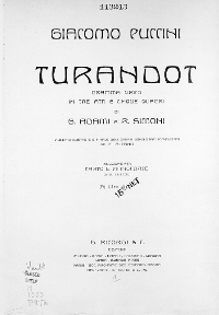 Turandot Title Page 145 kB