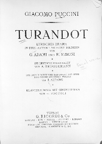Turandot Title Page 159 kB