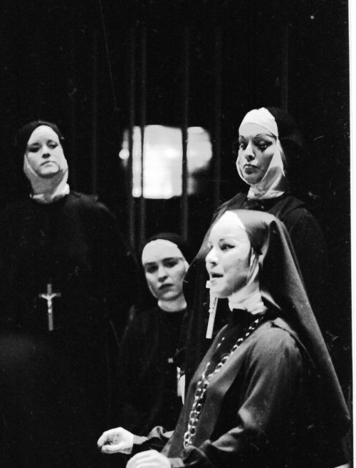 Scenes from Eastman Opera Theater’s 1969 production of Dialogues of the Carmelites, the first of five EOT productions to date.