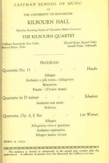 1923 April 9 Kilbourn Quartet with Sam Belov 1923 April 9 Kilbourn Quartet with Sam Belov