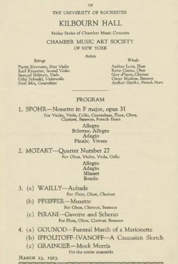 1923 March 23 Chamber Music Art Society of NY