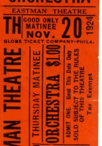 1924 November 20 RAOC ticket stub 1924 November 20 RAOC ticket stub