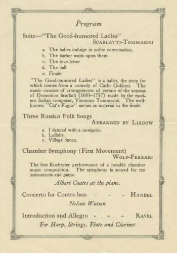 1925 March 27 Rochester Little Symphony Page 2