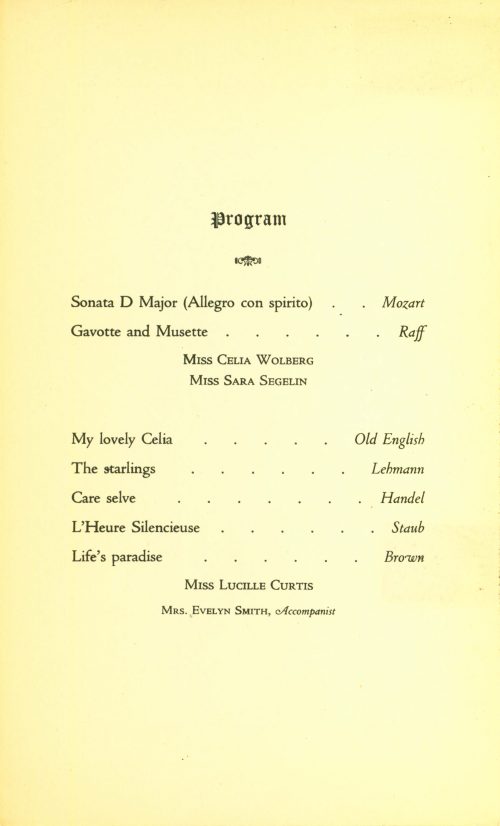 1926 March 16 The Tuesday Musicale Members Recital page 2