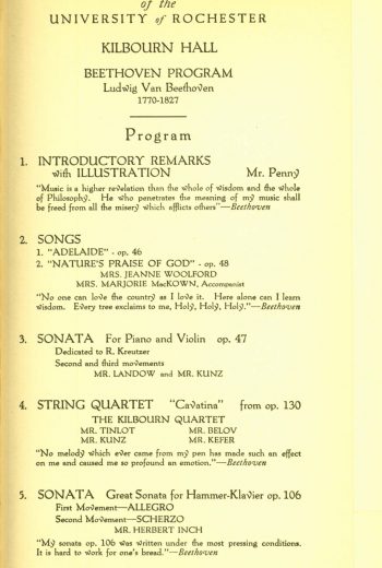 1927 March 24 Beethoven program
