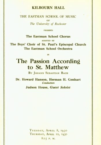 1930 April 8 St Matthew Passion_Page_1 1930 April 8 St Matthew Passion_Page_1