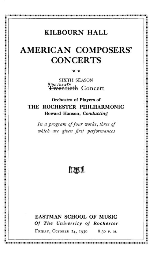 1930 October 24 Nineteenth American Composer's Concert_Page_1 1930 October 24 Nineteenth American Composer's Concert_Page_1
