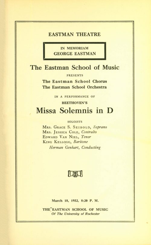 1932 March 18 IN MEMORIAM GEORGE EASTMAN Beethoven Missa Solemnis in D_Page_1