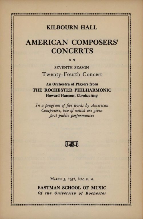 1932 March 3 American Composer's Concert Page_1