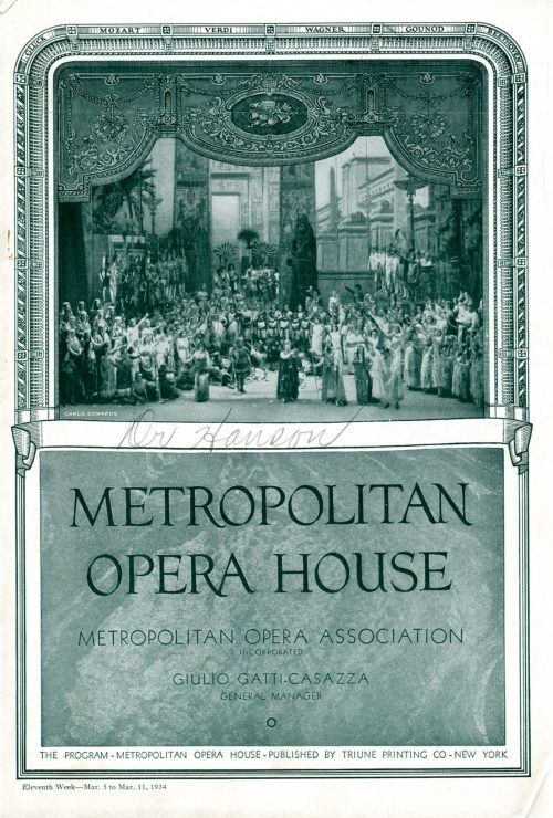 1934 Met program cover