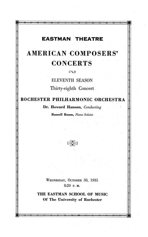 1935 October 30 American Composer Concert Howard Hanson Conducts AfroAmerican Symphony_Page_1 1935 October 30 American Composer Concert Howard Hanson Conducts AfroAmerican Symphony_Page_1