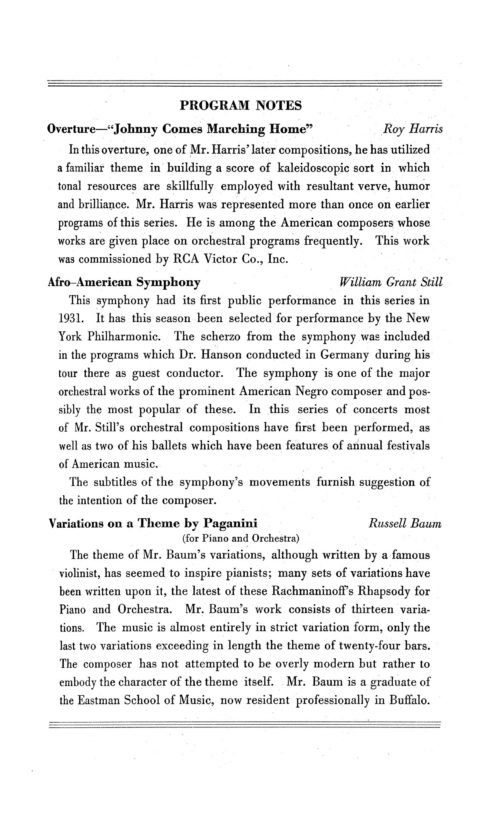 1935 October 30 American Composer Concert Howard Hanson Conducts AfroAmerican Symphony_Page_3 1935 October 30 American Composer Concert Howard Hanson Conducts AfroAmerican Symphony_Page_3