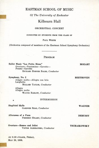 1936 May 29 Orchestral Concert