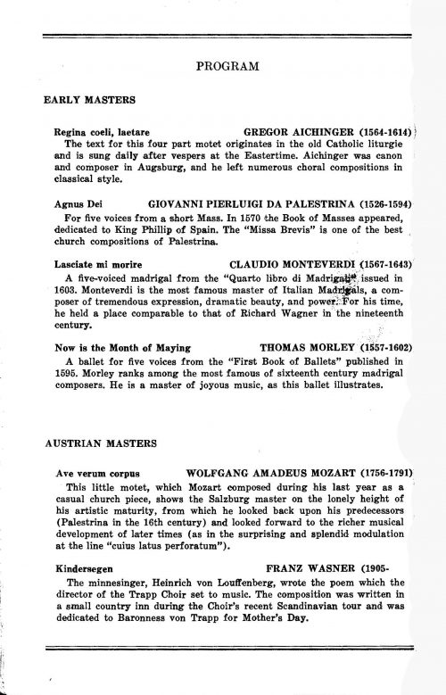 1939 November 7 von Trapp Family Choir_Page_2