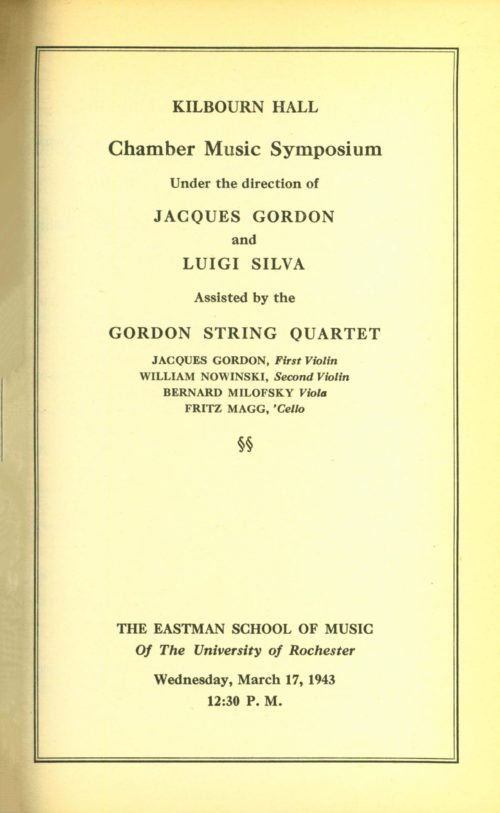 1943 March 17 Gordon String Quartet_Page_1 1943 March 17 Gordon String Quartet_Page_1