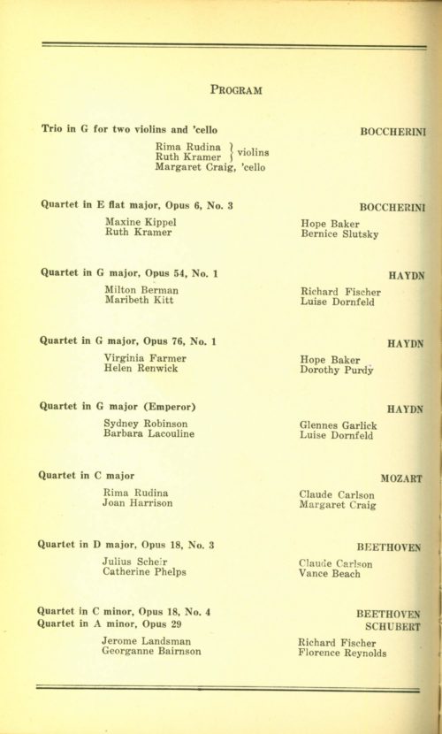 1943 March 17 Gordon String Quartet_Page_2 1943 March 17 Gordon String Quartet_Page_2