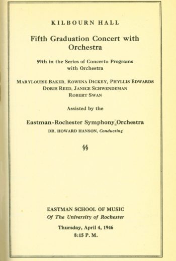 1946 April 4 Graduation Concert with Orchestra_Page_1 1946 April 4 Graduation Concert with Orchestra_Page_1
