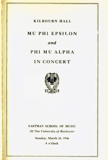 1946 March 24 Mu Phi Epsilon and Phi Mu Epsilon_Page_1 1946 March 24 Mu Phi Epsilon and Phi Mu Epsilon_Page_1