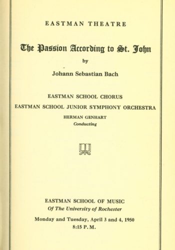 1950 April 3 St John Passion_Page_1 1950 April 3 St John Passion_Page_1