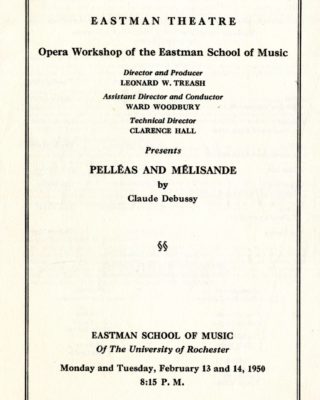 1950 February 13-14 Pelleas and Melisande page 1