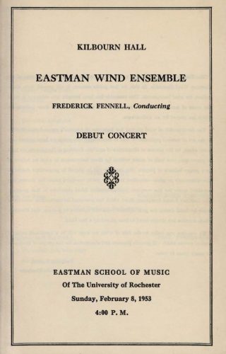 1953 February 8 EWE debut concert page 1