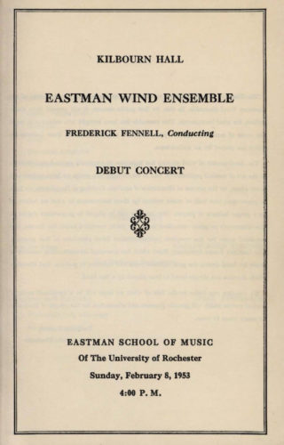 1953 February 8 EWE debut concert page 1