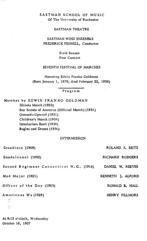 Festival of Marches, Sixth Season Page 1