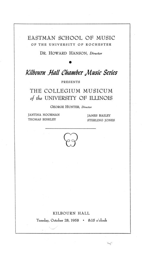 1958 October 28 Collegium Musicum of Univ of Illinois_Page_1 1958 October 28 Collegium Musicum of Univ of Illinois_Page_1