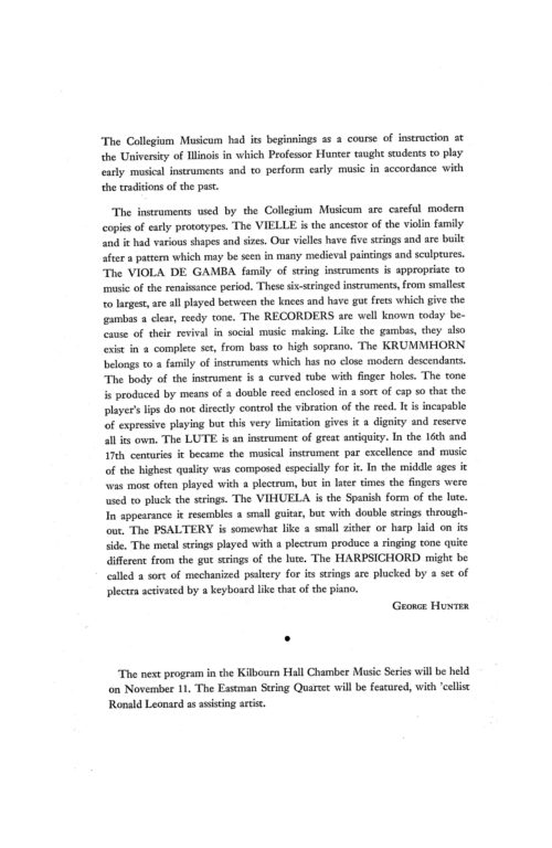 1958 October 28 Collegium Musicum of Univ of Illinois_Page_4 1958 October 28 Collegium Musicum of Univ of Illinois_Page_4