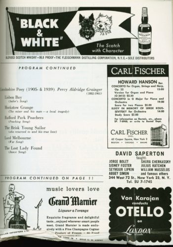 1961 November 17 Eastman Wind Ensemble at Carnegie Hall page 3 1961 November 17 Eastman Wind Ensemble at Carnegie Hall page 3
