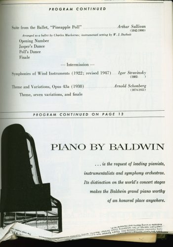 1961 November 17 Eastman Wind Ensemble at Carnegie Hall page 4