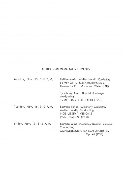 1965 November 16 Convocation Paul Hindemith 70th anniversary page 2
