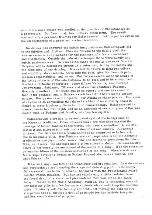 1965 November 2 Balasarasvati Classical South Indian Dance_Page_04 1965 November 2 Balasarasvati Classical South Indian Dance_Page_04