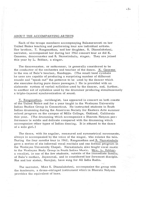1965 November 2 Balasarasvati Classical South Indian Dance_Page_05 1965 November 2 Balasarasvati Classical South Indian Dance_Page_05