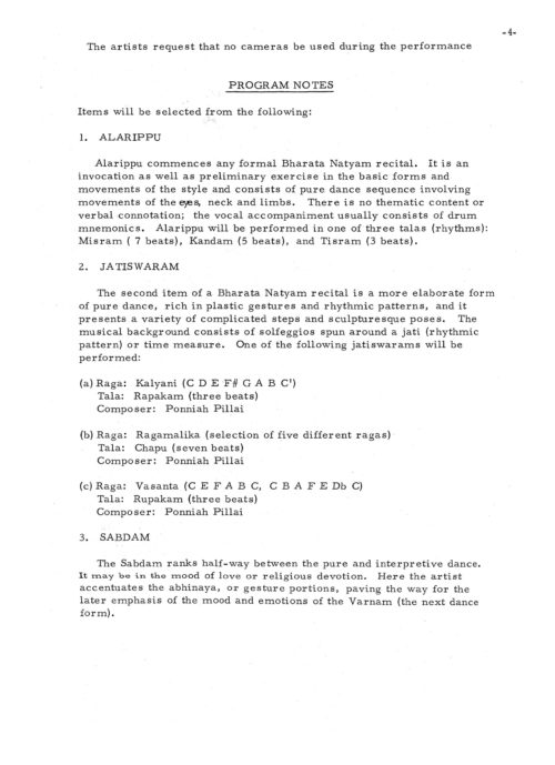 1965 November 2 Balasarasvati Classical South Indian Dance_Page_06 1965 November 2 Balasarasvati Classical South Indian Dance_Page_06