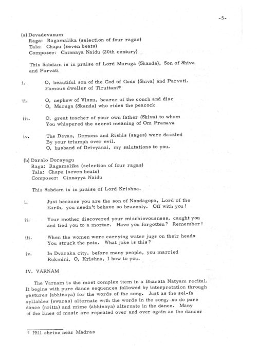 1965 November 2 Balasarasvati Classical South Indian Dance_Page_07 1965 November 2 Balasarasvati Classical South Indian Dance_Page_07