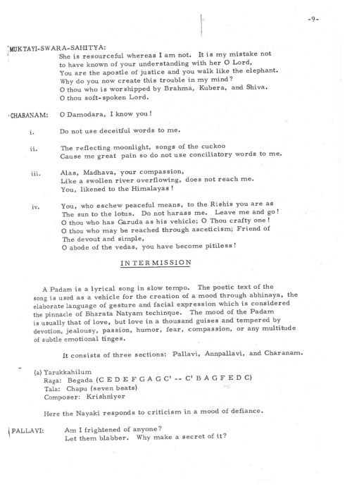 1965 November 2 Balasarasvati Classical South Indian Dance_Page_11 1965 November 2 Balasarasvati Classical South Indian Dance_Page_11