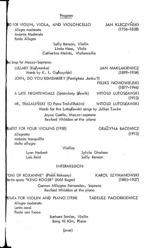 1965 October 26 Polish Millennium Concert_Page_3 1965 October 26 Polish Millennium Concert_Page_3