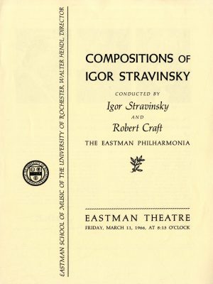 1966 March 11 Music of Stravinsky page 1