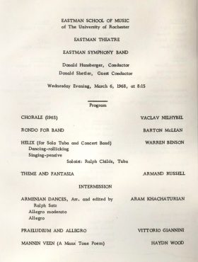1968 March 6 Eastman Symphony band