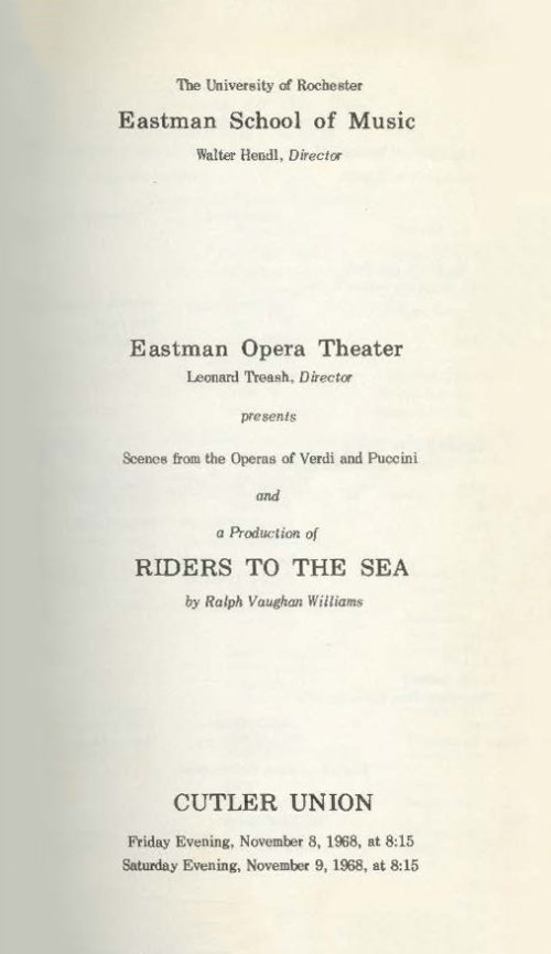 1968 November 8 Riders to the Sea EOT_Page_1 1968 November 8 Riders to the Sea EOT_Page_1