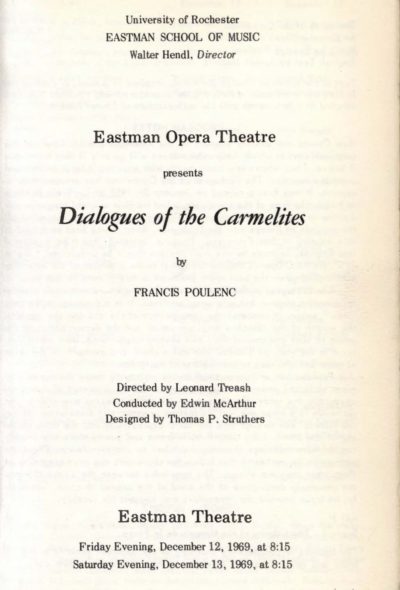 1969 December 12-13 Dialogues of the Carmelites_Page_1 1969 December 12-13 Dialogues of the Carmelites_Page_1