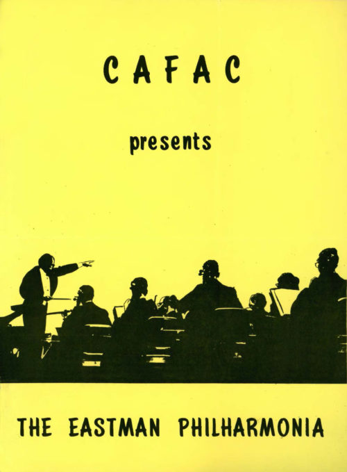 1969 October 24 CFAC presents The Eastman Philharmonia_Page_1 1969 October 24 CFAC presents The Eastman Philharmonia_Page_1