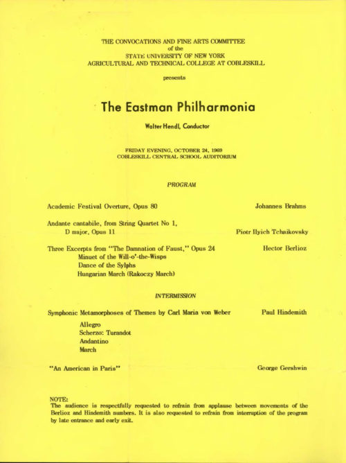 1969 October 24 CFAC presents The Eastman Philharmonia_Page_2 1969 October 24 CFAC presents The Eastman Philharmonia_Page_2